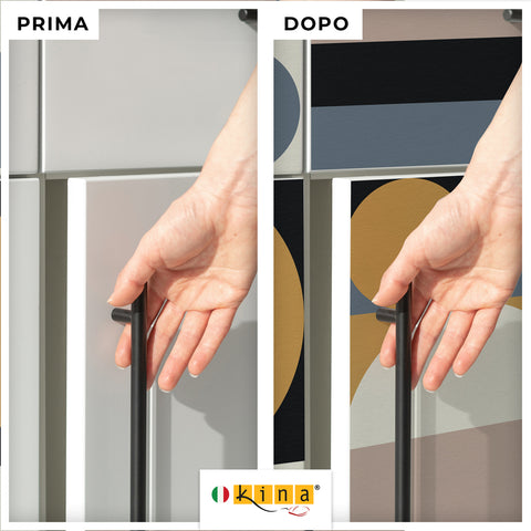 Pellicola adesiva Cubism - Prima e Dopo