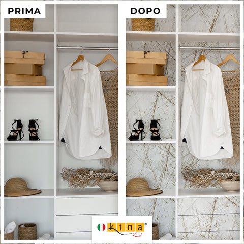 Pellicola adesiva Graffi - Prima e Dopo