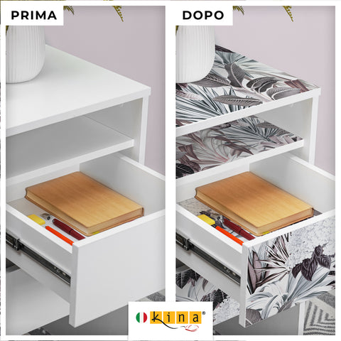 Pellicola adesiva Cinera - Prima e Dopo
