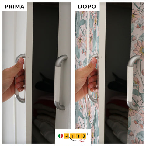 Pellicola adesiva Nelumbo - Prima e Dopo