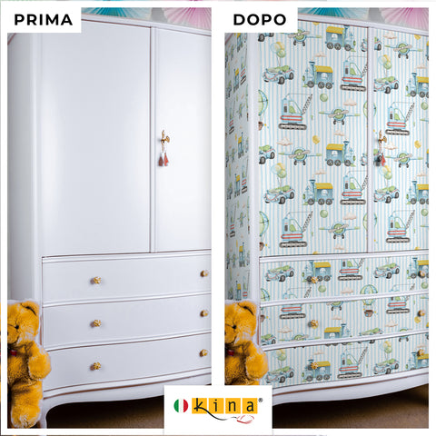 Pellicola adesiva Funny - Prima e Dopo