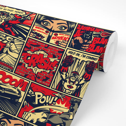 Pellicola adesiva per mobili Fumetti - Rotolo