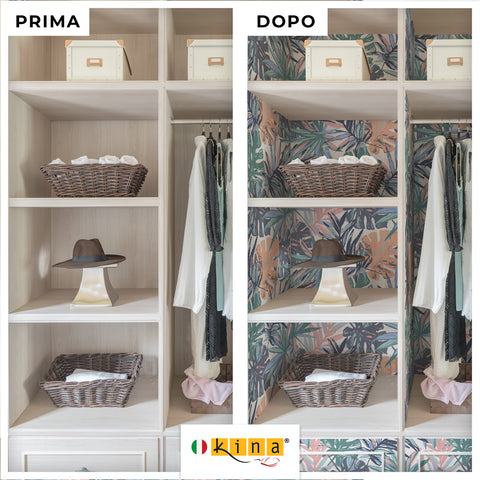 Pellicola adesiva Tropical Fusion - Prima e Dopo