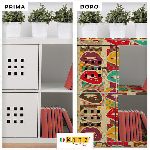 Pellicola adesiva Pop Lips - Prima e Dopo