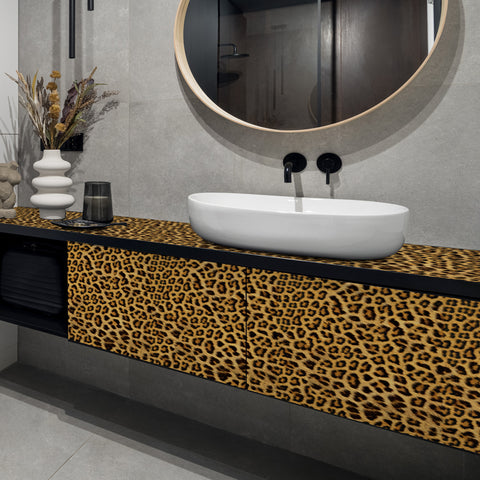 Pellicola adesiva Leopard Skin 2 bagno