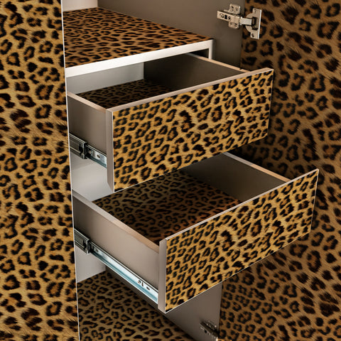 Pellicola adesiva Leopard Skin 2 cassetti