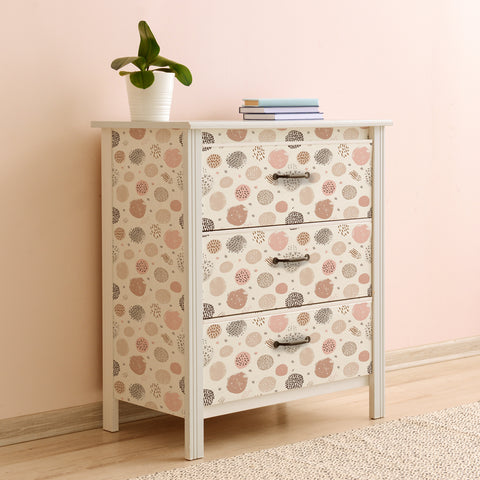 Pellicola adesiva Pink boho mobiletto