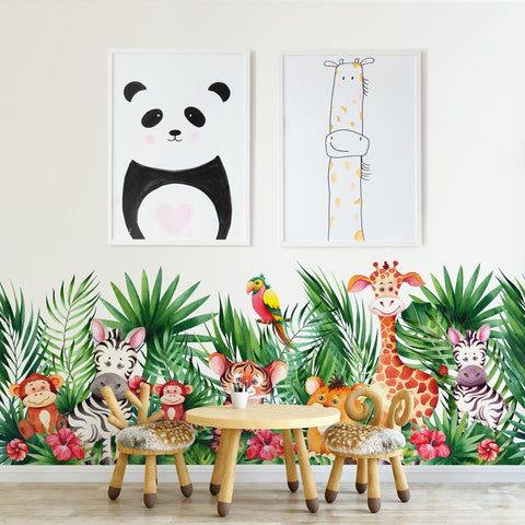 Fascia adesiva Little animals in the jungle