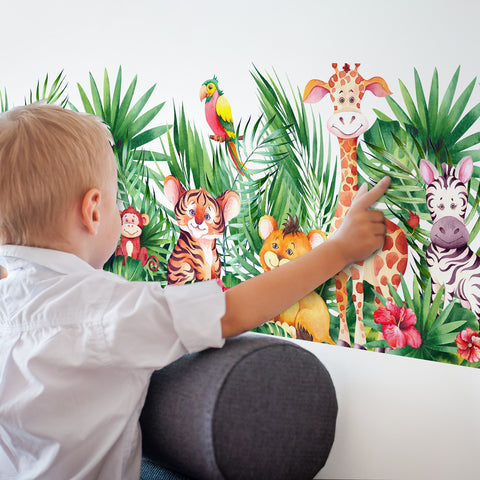 Fascia adesiva Little animals in the jungle ingrandimento