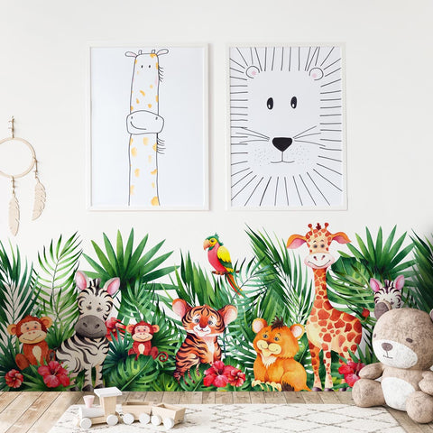 Fascia adesiva Little animals in the jungle