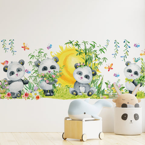 Pellicola Adesiva Fascia piccoli panda