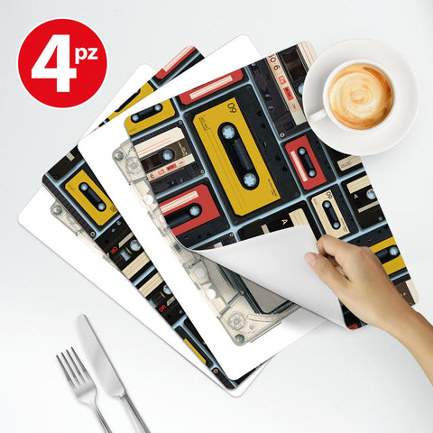 Tovaglietta Americana Musicassette colazione 2