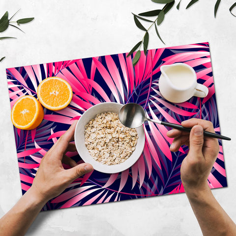 Tovaglietta Americana Tropic Pink colazione 2