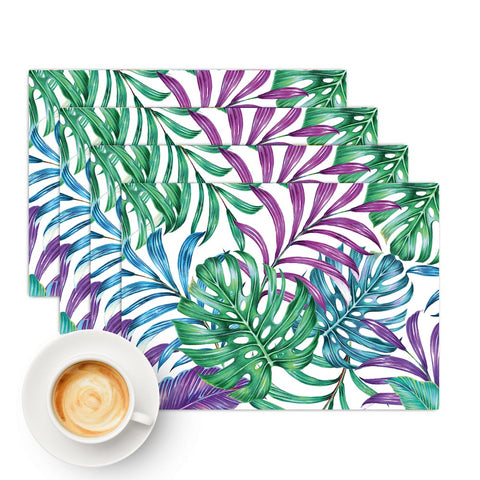 Tovaglietta Americana Foglie Tropicali tavolo