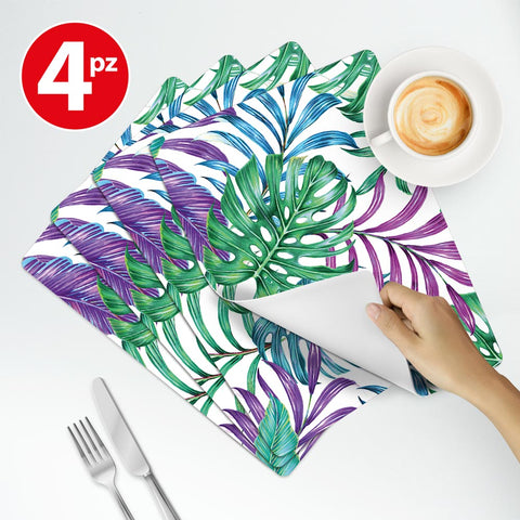 Tovaglietta Americana Foglie Tropicali colazione
