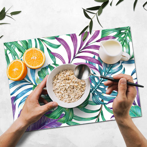 Tovaglietta Americana Foglie Tropicali colazione 2