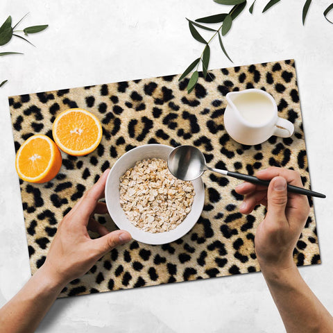 Tovaglietta Americana Leopard Skin tavola
