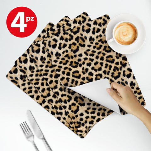 Tovaglietta Americana Leopard Skin colazione 2