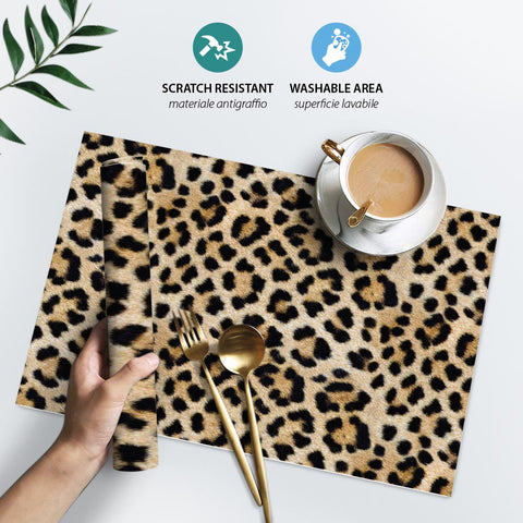 Tovaglietta Americana Leopard Skin lavabile