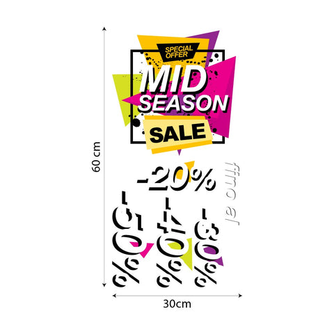 Mid Season Sale millecolori | Vetrofania