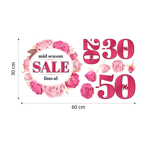 Rose mid season sale | Vetrofania