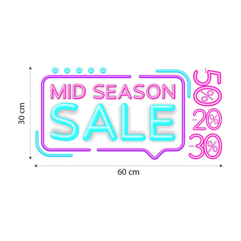 Mid season sale neon | Vetrofania