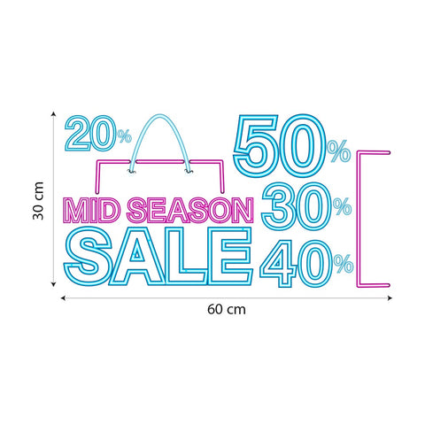 Busta neon mid season sale | Vetrofania