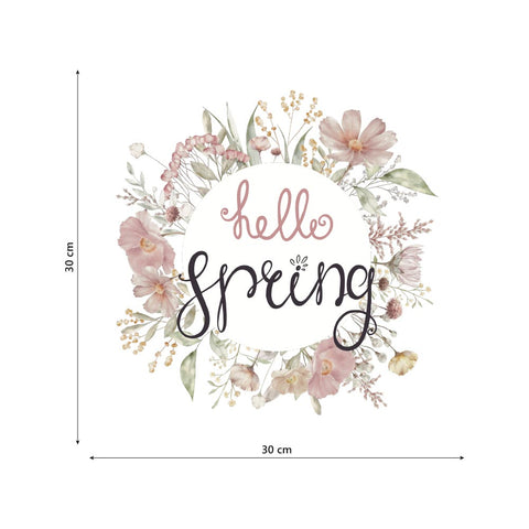 Ghirlanda hello spring | Vetrofania