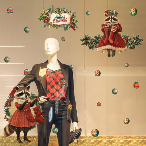 Damigelle di Natale | Vetrofania