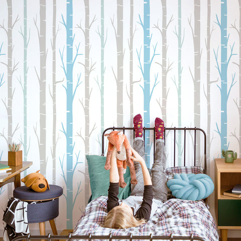 Foresta - Stencil per Pittura e Decorazione