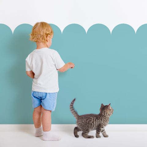 Boiserie Semicerchi - Stencil per Pittura e Decorazione