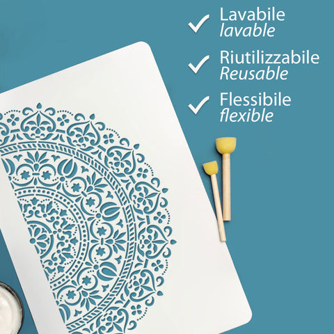 Mandala - Stencil per Pittura e Decorazione