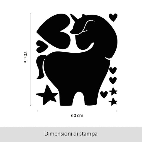 Unicorno | Lavagna Adesiva