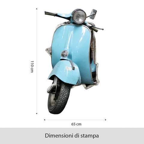 Adesivi murali Vespa vintage dimensioni
