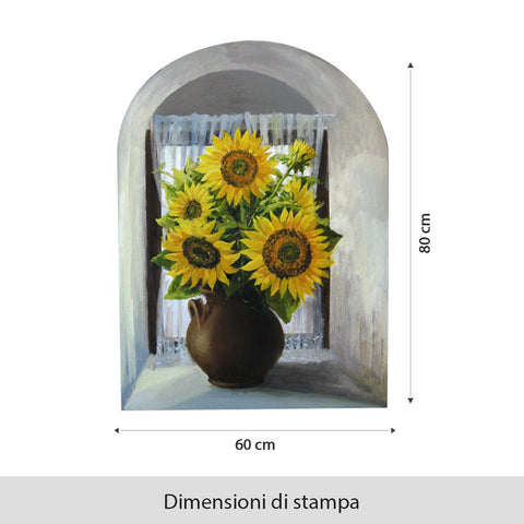 Carta Vaso di girasoli