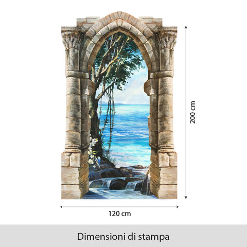Carta da parati Arco con albero