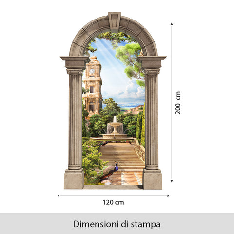 Carta da parati Arco pavone