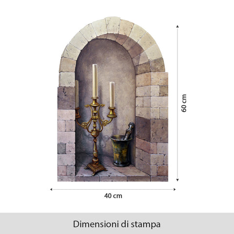 Carta da parati Arco con candelabro 2
