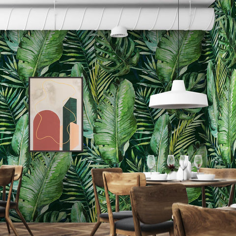Carta da parati Tropical palm - esercizi commerciali