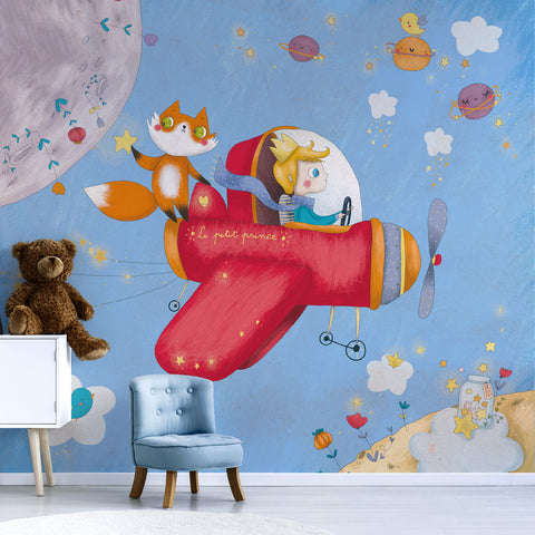 Carta da parati Viaggio Piccolo Principe - per bambini