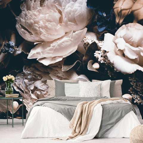Carta da parati Bouquet di peonie - camera da letto