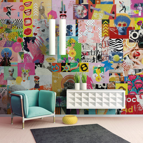Carta da parati Glamour poster - soggiorno