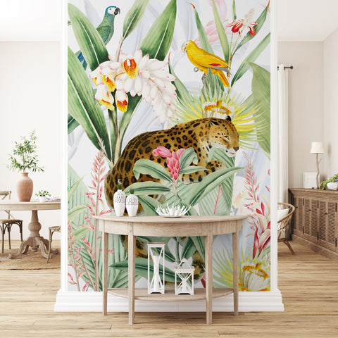 Carta da parati Tropicale chic - per Sala da pranzo