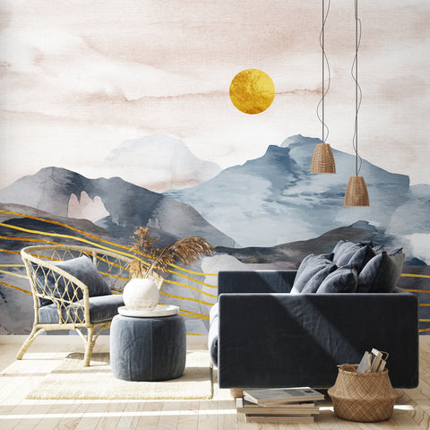 Carta da parati Sol levante - soggiorno