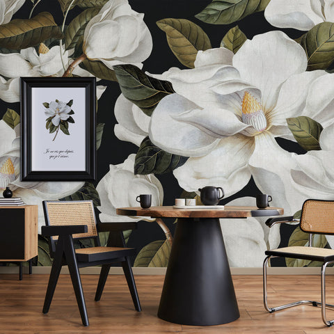 Carta da parati Magnolia Macrophylla - per sala da pranzo