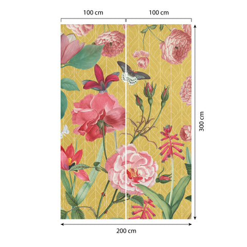 Carta da parati Profumo di rosa dimensioni 2