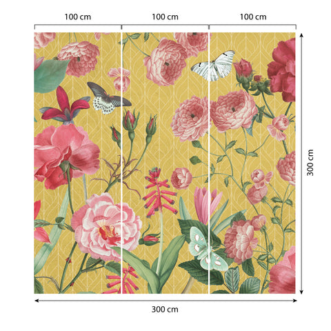 Carta da parati Profumo di rosa dimensioni 3