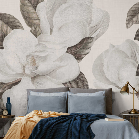 Carta da parati Magnolia grandiflora - camera da letto
