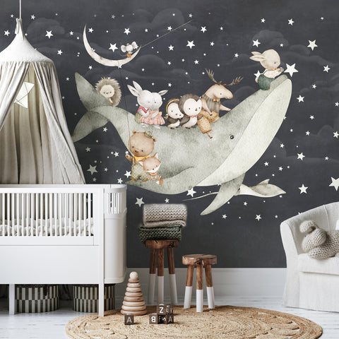 Carta da parati Avventura stellare - per bambini