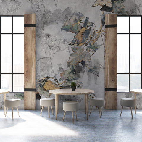 Carta da parati Nature Lines - per sala da pranzo